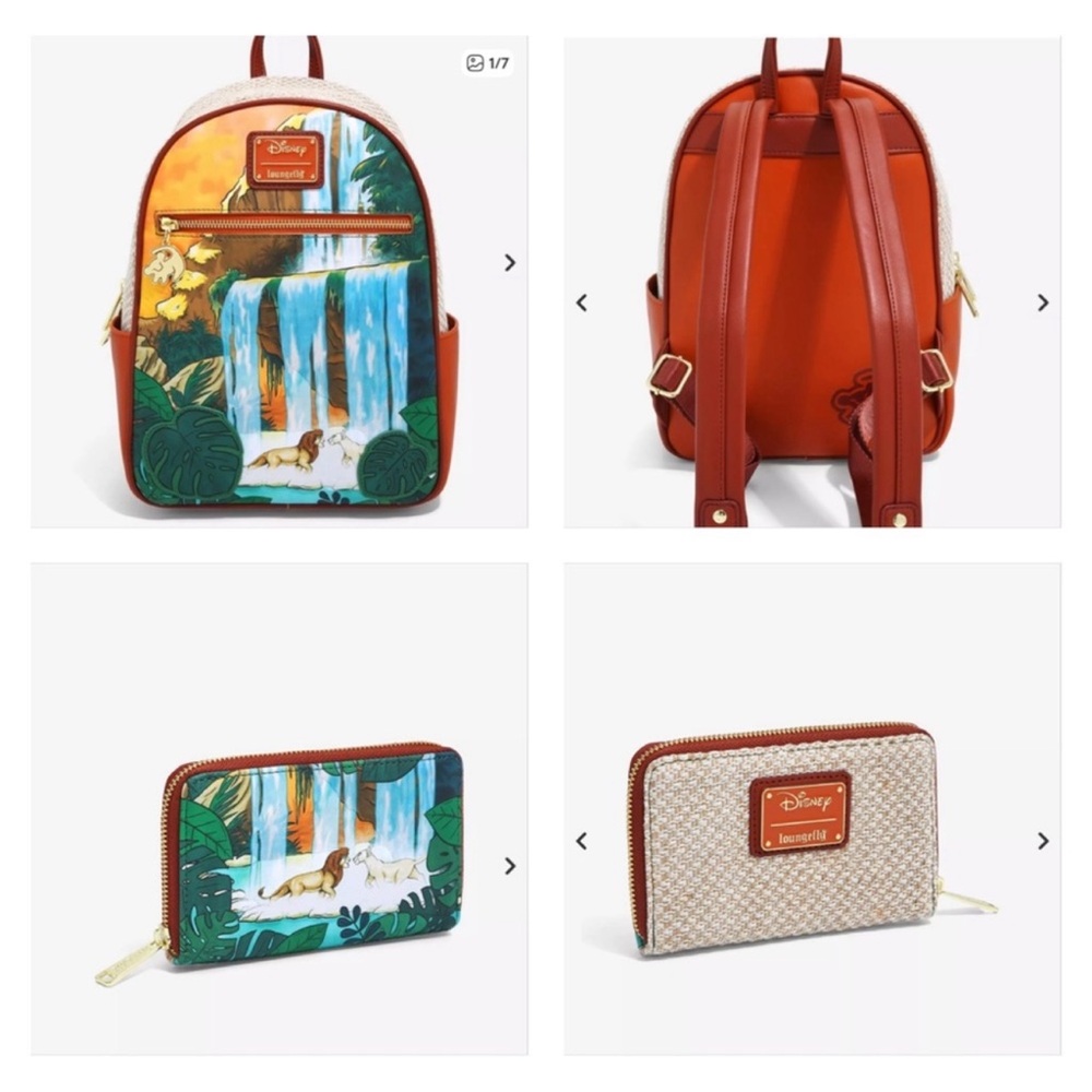 Loungefly Disney The Lion King Simba & Nala Waterfall Set